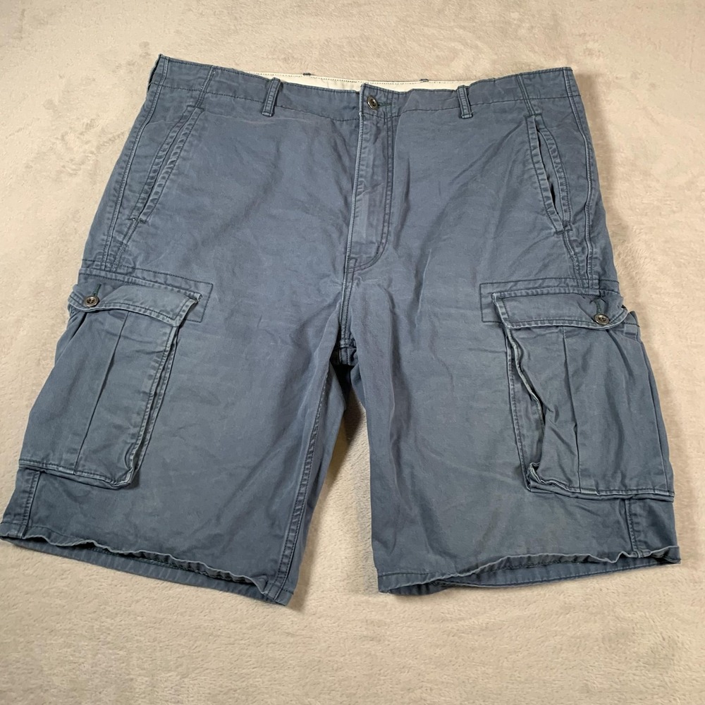 Levis Cargo‎ Shorts Mens 40 Blue Utility Pockets Relaxed Fit Cotton Casual Y2K